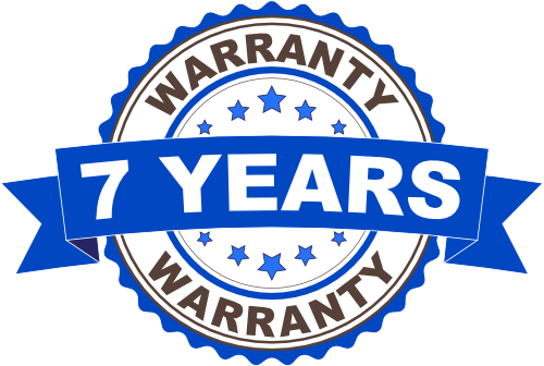 7 Year Worksmanship Warranty